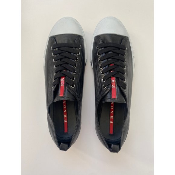 Prada Black and Gray Men's Sneakers - Picture 1 of 5
